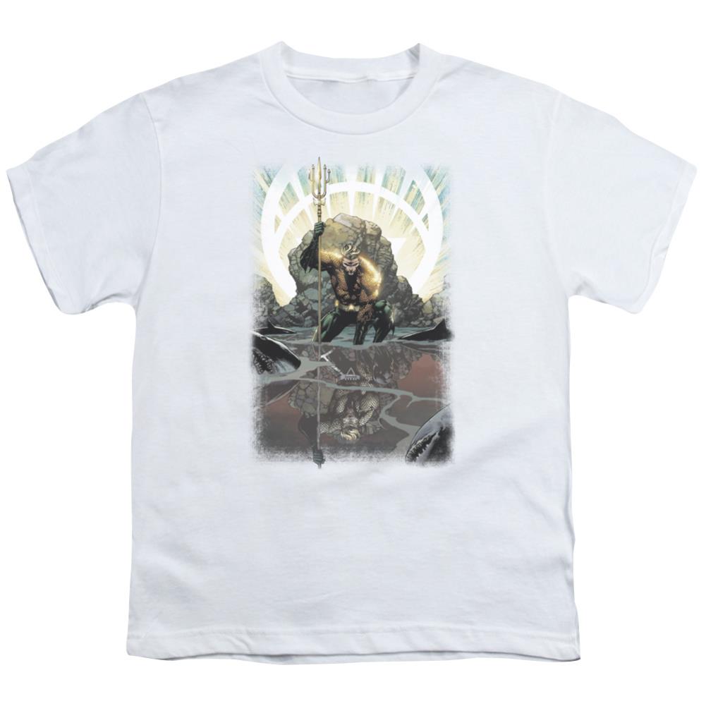 Justice League Of America Brightest Day Aquaman Youth 18/1 100% Cotton Short-Sleeve T-Shirt