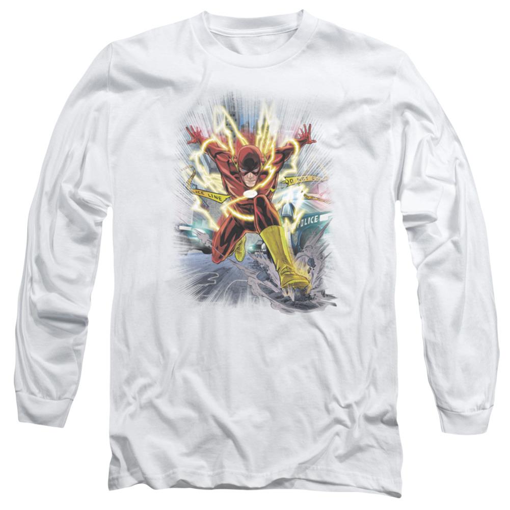 Justice League Of America Brightest Day Flash Men's 18/1 Cotton Long-Sleeve T-Shirt