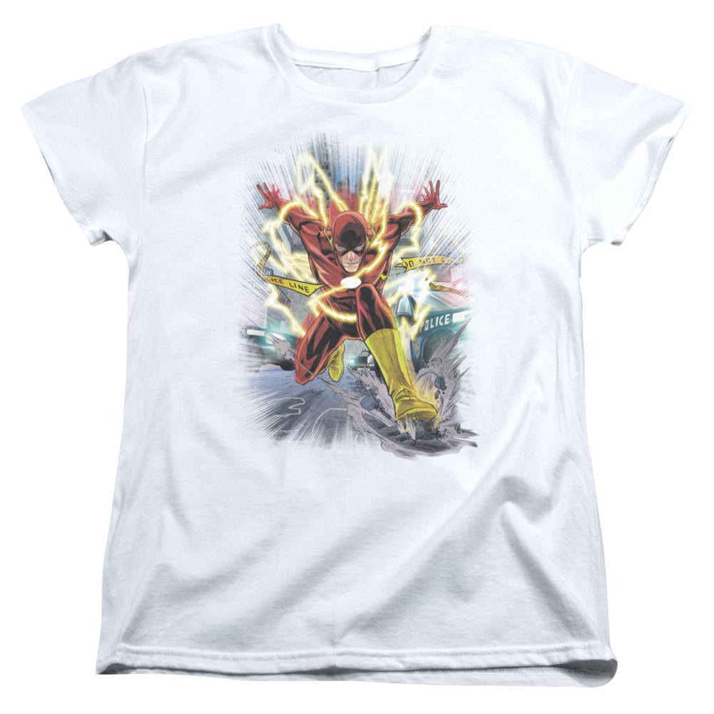 Justice League Of America Brightest Day Flash Women's 18/1 Cotton Short-Sleeve T-Shirt