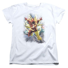 Justice League Of America Brightest Day Flash Women's 18/1 Cotton Short-Sleeve T-Shirt