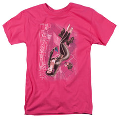 Justice League Of America Catwoman #1 Men's 18/1 Cotton Short-Sleeve T-Shirt