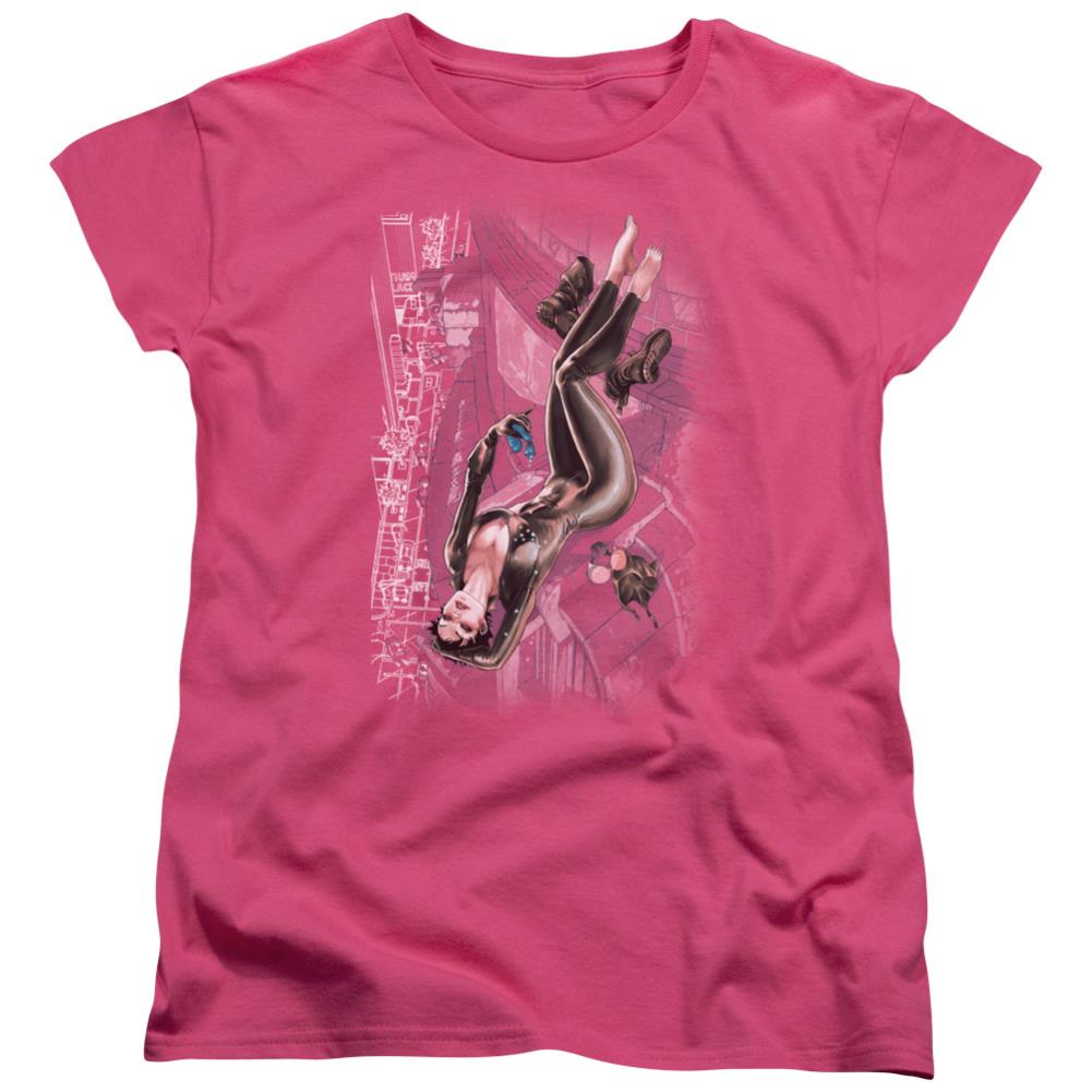 Justice League Of America Catwoman #1 Women's 18/1 Cotton Short-Sleeve T-Shirt