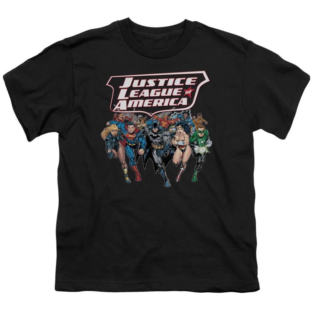 Justice League Of America Charging Justice Youth 18/1 100% Cotton Short-Sleeve T-Shirt