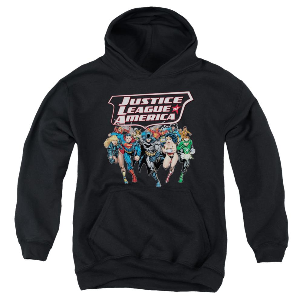 Justice League Of America Charging Justice Youth Cotton Poly Pull-Over Hoodie