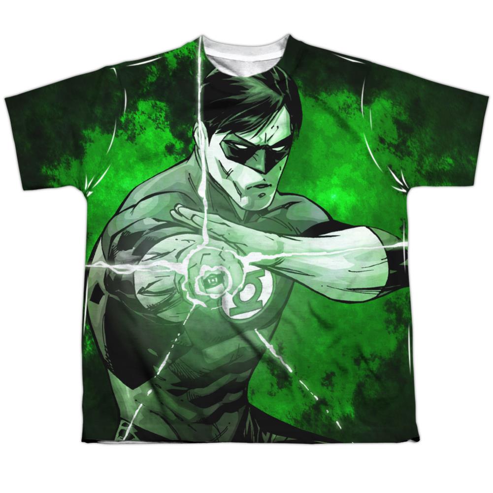 Justice League Of America Charging Youth Regular Fit Poly Short-Sleeve T-Shirt