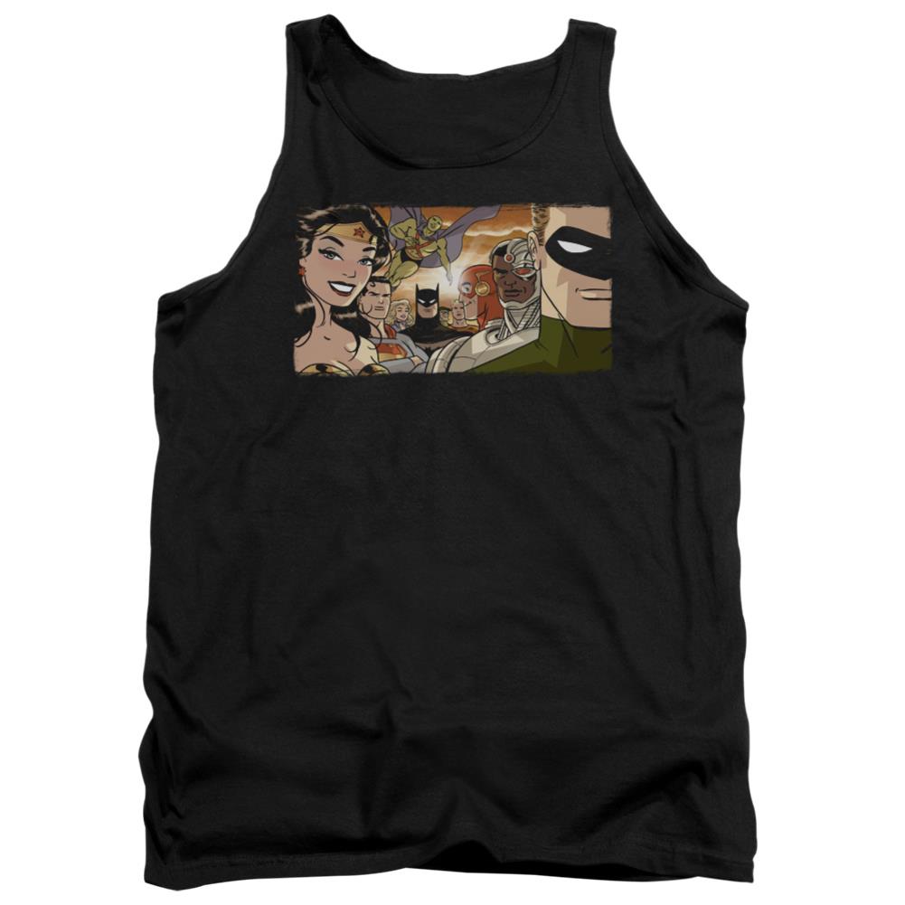 Justice League Of America Cinematic League Men's 18/1 Cotton Tank Top