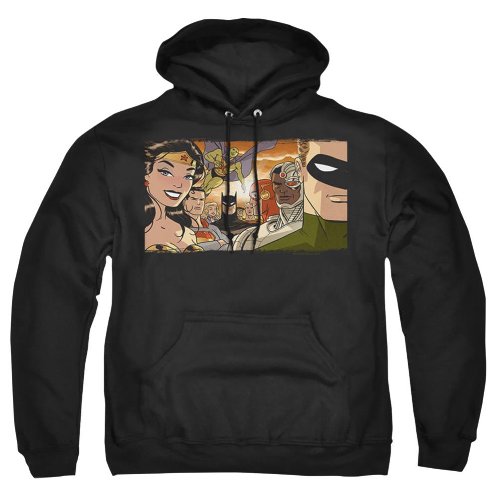 Justice League Of America Cinematic League Men's Pull-Over 75 25 Poly Hoodie