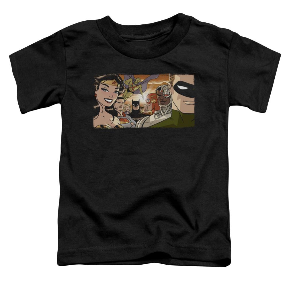 Justice League Of America Cinematic League Toddler 18/1 Cotton Short-Sleeve T-Shirt