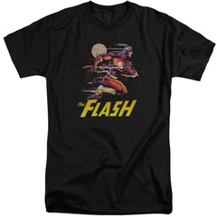 Justice League Of America City Run Men's 18/1 Tall Cotton Short-Sleeve T-Shirt