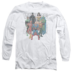Justice League Of America Classified #1 Cover Men's 18/1 Cotton Long-Sleeve T-Shirt