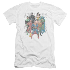 Justice League Of America Classified #1 Cover Men's Ultra-Soft 30/1 Cotton Slim Short-Sleeve T-Shirt