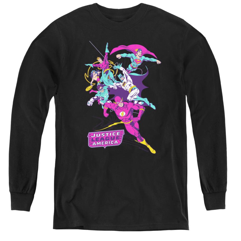 Justice League Of America Colorful League Youth Long-Sleeve T-Shirt