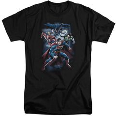 Justice League Of America Cosmic Crew Men's 18/1 Tall Cotton Short-Sleeve T-Shirt