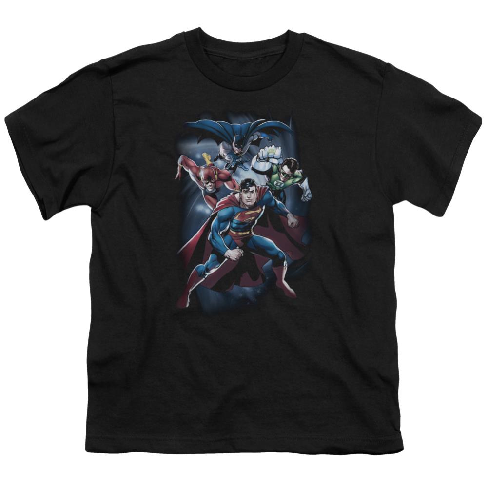 Justice League Of America Cosmic Crew Youth 18/1 100% Cotton Short-Sleeve T-Shirt