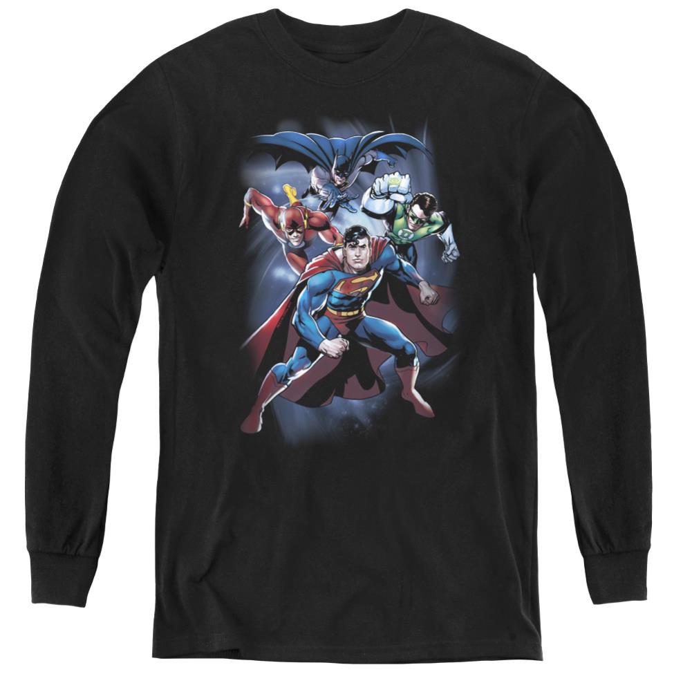 Justice League Of America Cosmic Crew Youth Long-Sleeve T-Shirt