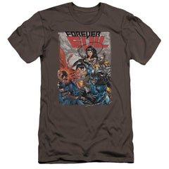 Justice League Of America Crime Syndicate Men's Ultra-Soft 30/1 Cotton Slim Short-Sleeve T-Shirt