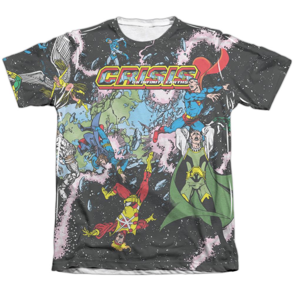 Justice League Of America Crisis Variant Men's Regular Fit Poly Cotton Short-Sleeve T-Shirt