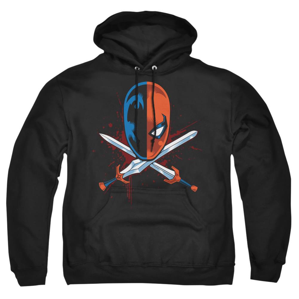 Justice League Of America Crossed Swords Men's Pull-Over 75 25 Poly Hoodie