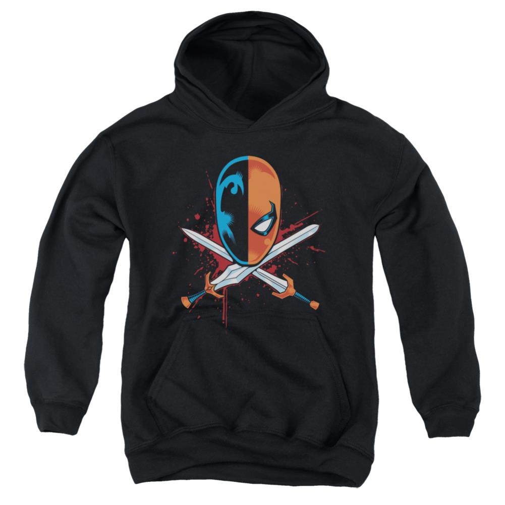 Justice League Of America Crossed Swords Youth Cotton Poly Pull-Over Hoodie