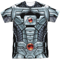 Justice League Of America Cyborg Men's Regular Fit Polyester Short-Sleeve T-Shirt