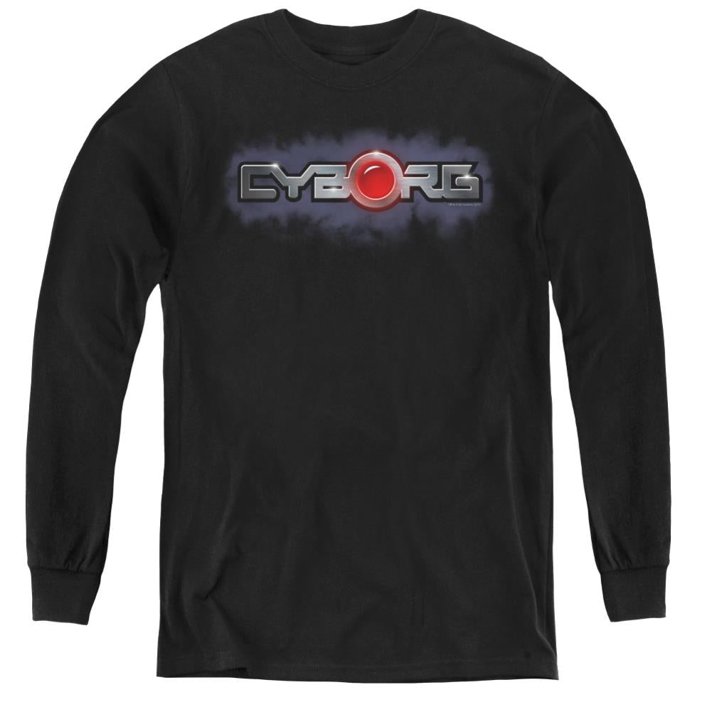 Justice League Of America Cyborg Title Youth Long-Sleeve T-Shirt