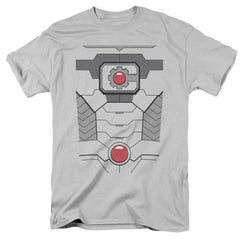 Justice League Of America Cyborg Uniform Men's 18/1 Cotton Short-Sleeve T-Shirt