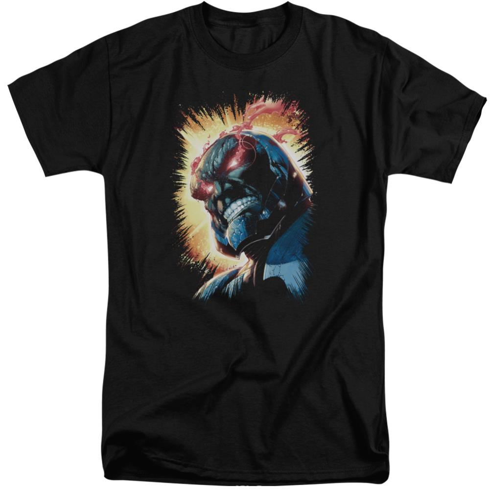 Justice League Of America Darkseid Is Men's 18/1 Tall Cotton Short-Sleeve T-Shirt