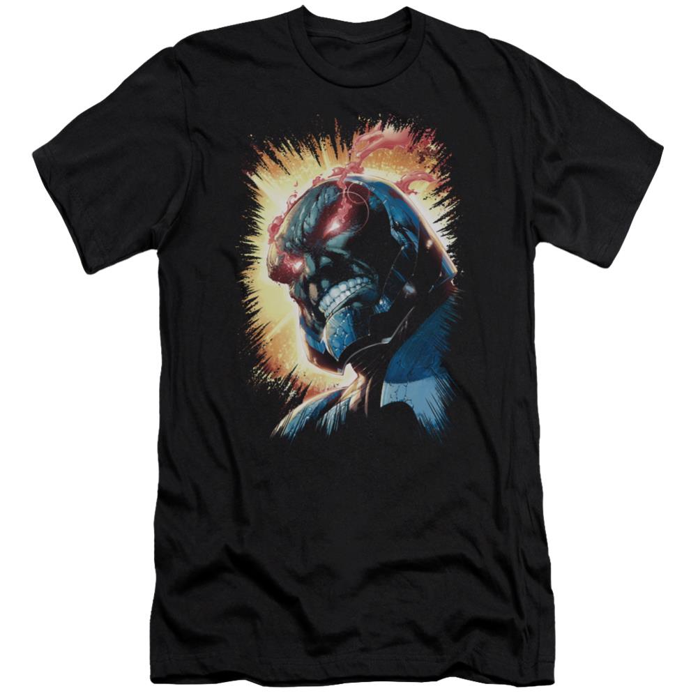 Justice League Of America Darkseid Is Men's Ultra-Soft 30/1 Cotton Slim Short-Sleeve T-Shirt