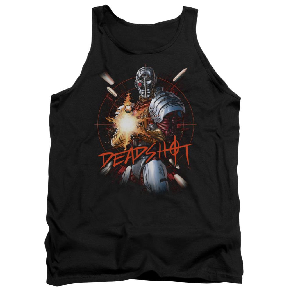 Justice League Of America Deadshot Men's 18/1 Cotton Tank Top