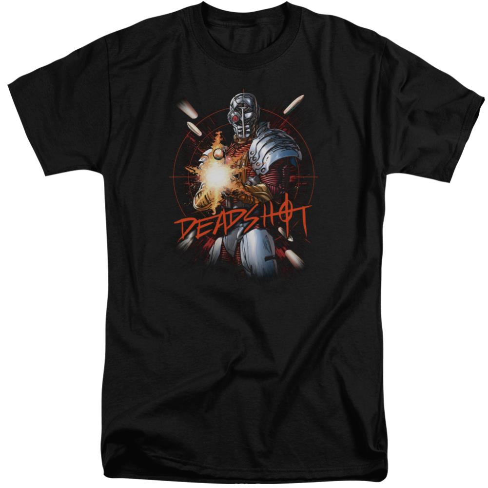 Justice League Of America Deadshot Men's 18/1 Tall Cotton Short-Sleeve T-Shirt