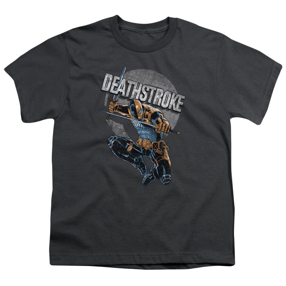 Justice League Of America Deathstroke Retro Youth 18/1 100% Cotton Short-Sleeve T-Shirt