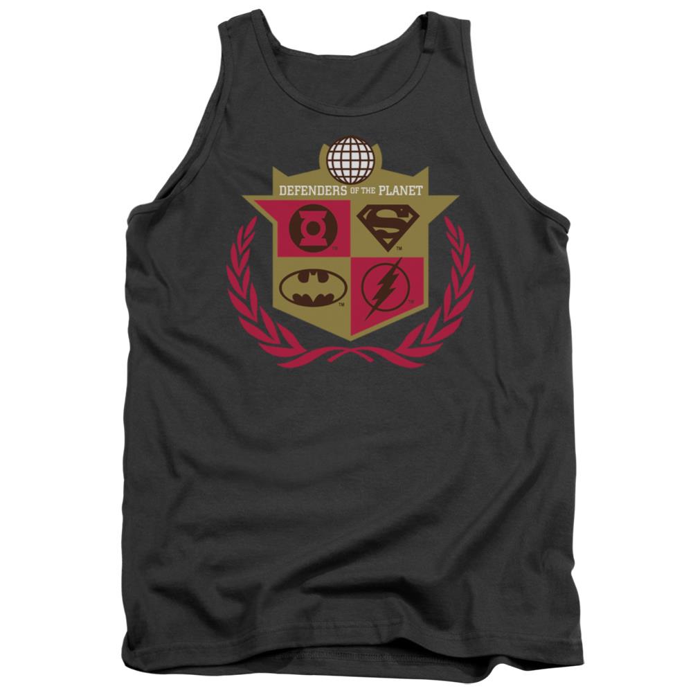 Justice League Of America Defenders Men's 18/1 Cotton Tank Top