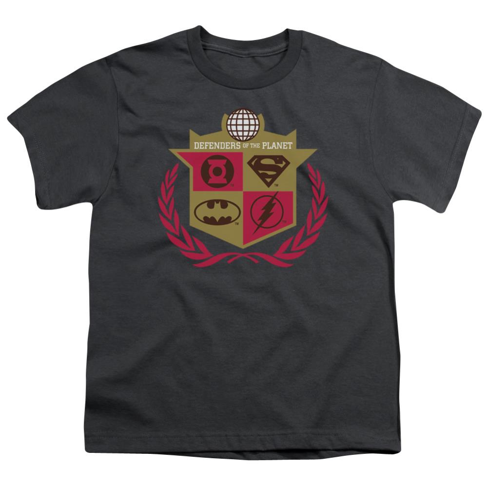 Justice League Of America Defenders Youth 18/1 100% Cotton Short-Sleeve T-Shirt
