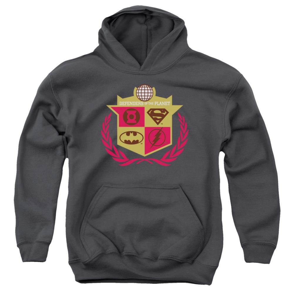 Justice League Of America Defenders Youth Cotton Poly Pull-Over Hoodie
