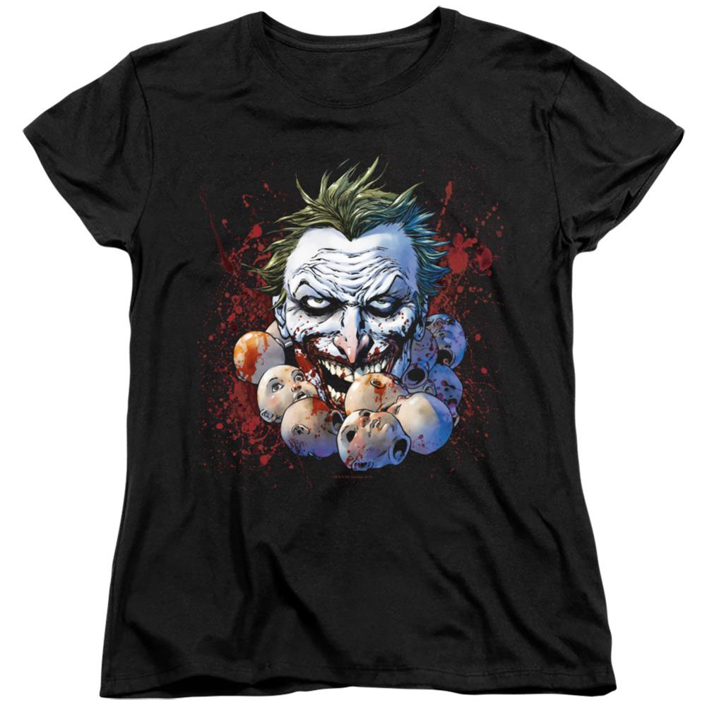 Justice League Of America Doll Heads Women's 18/1 Cotton Short-Sleeve T-Shirt