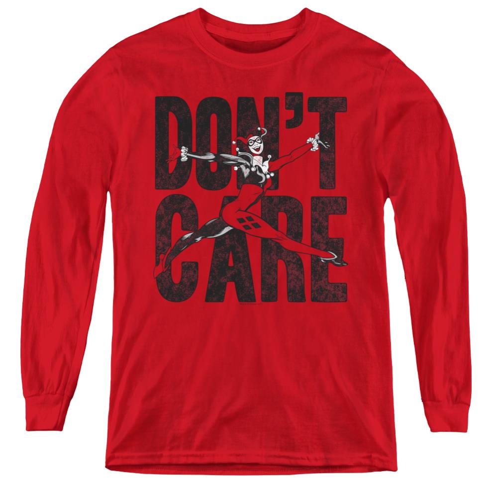 Justice League Of America Don't Care Youth Long-Sleeve T-Shirt