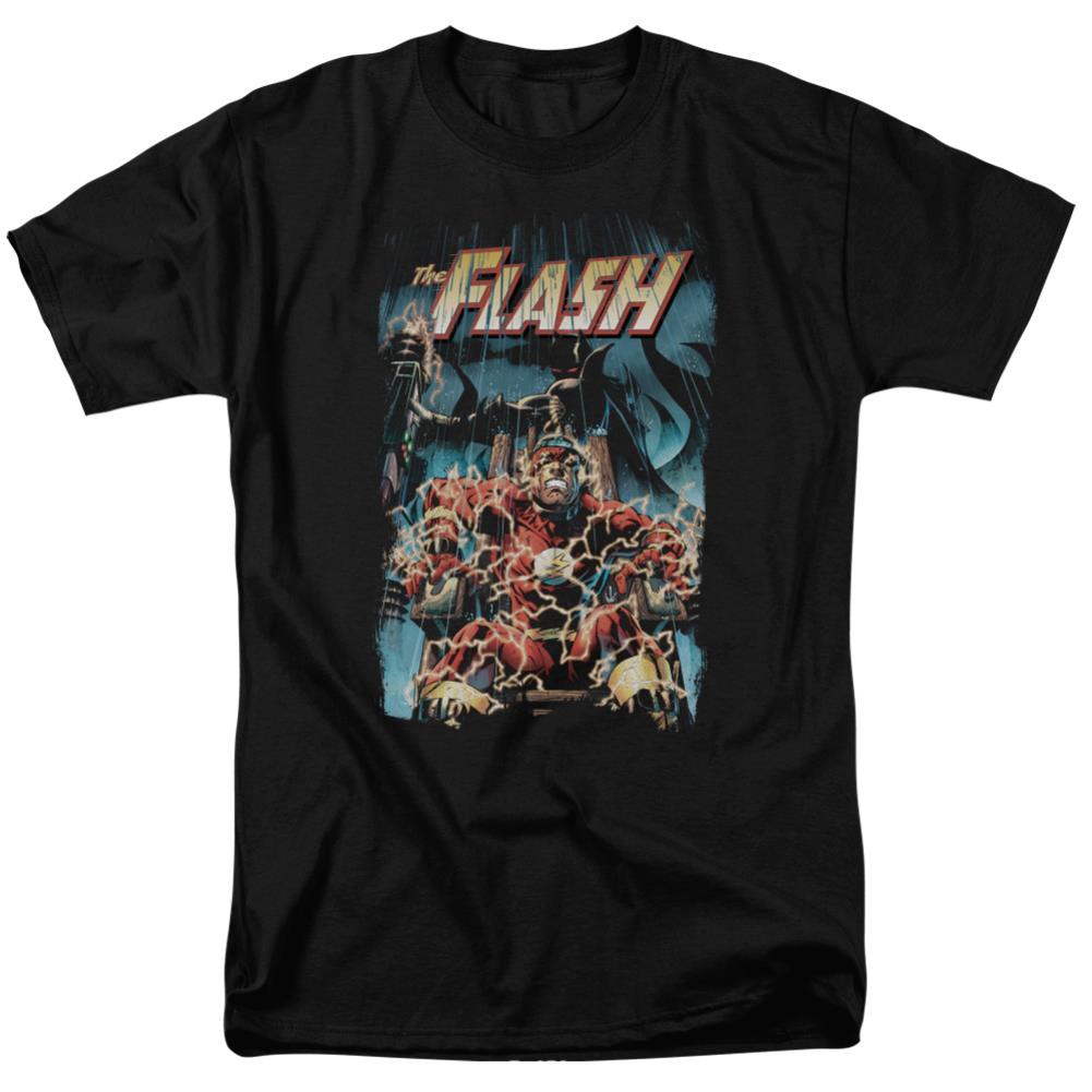 Justice League Of America Electric Chair Men's 18/1 Cotton Short-Sleeve T-Shirt