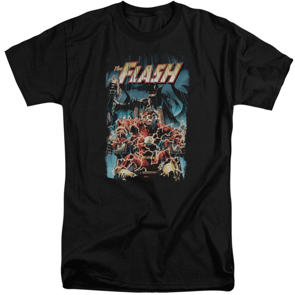 Justice League Of America Electric Chair Men's 18/1 Tall Cotton Short-Sleeve T-Shirt