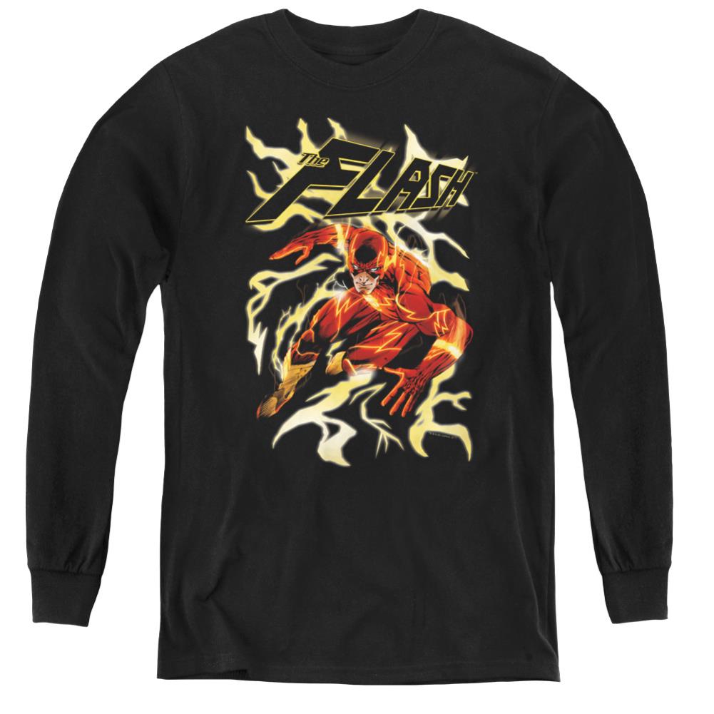 Justice League Of America Electric Run Youth Long-Sleeve T-Shirt