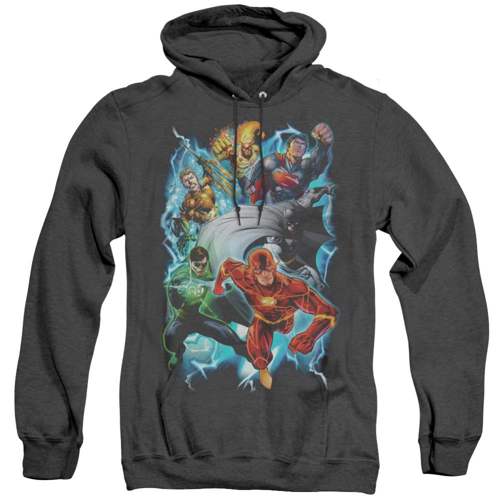 Justice League Of America Electric Team Men's Pull-Over Hoodie