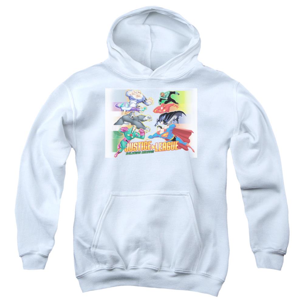 Justice League Of America Evildoers Beware Youth Cotton Poly Pull-Over Hoodie