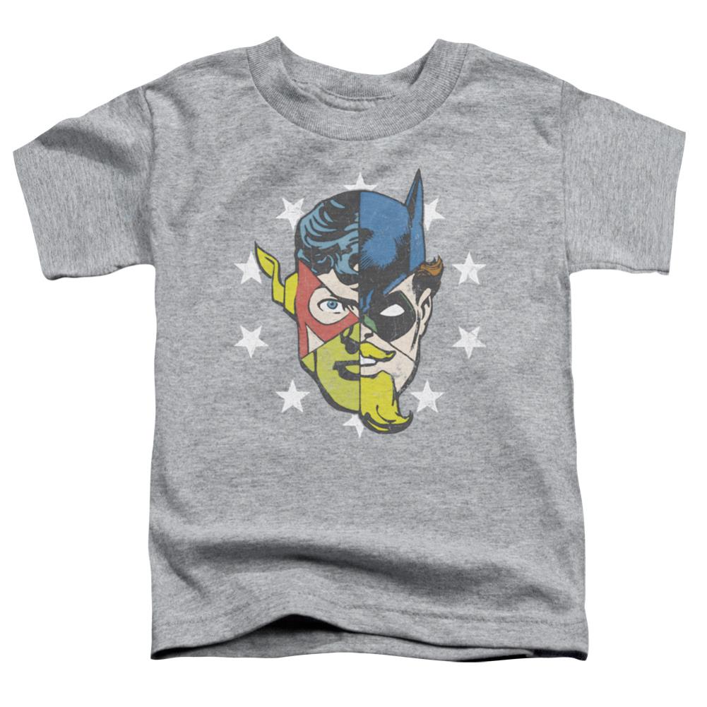 Justice League Of America Face Off Toddler 18/1 Cotton Short-Sleeve T-Shirt