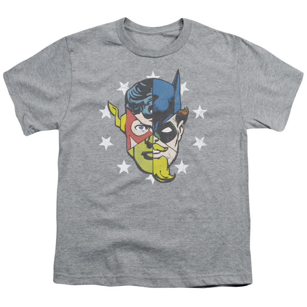 Justice League Of America Face Off Youth 18/1 100% Cotton Short-Sleeve T-Shirt