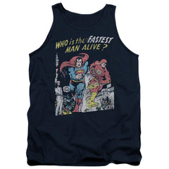 Justice League Of America Fastest Man Men's 18/1 Cotton Tank Top