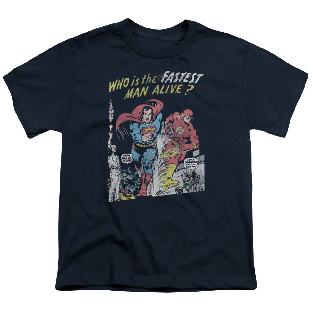 Justice League Of America Fastest Man Youth 18/1 100% Cotton Short-Sleeve T-Shirt