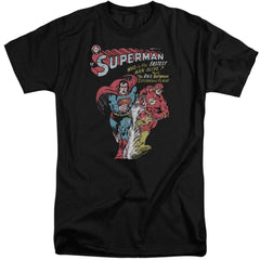 Justice League Of America Fastest Men's 18/1 Tall Cotton Short-Sleeve T-Shirt