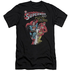 Justice League Of America Fastest Men's Ultra-Soft 30/1 Cotton Slim Short-Sleeve T-Shirt