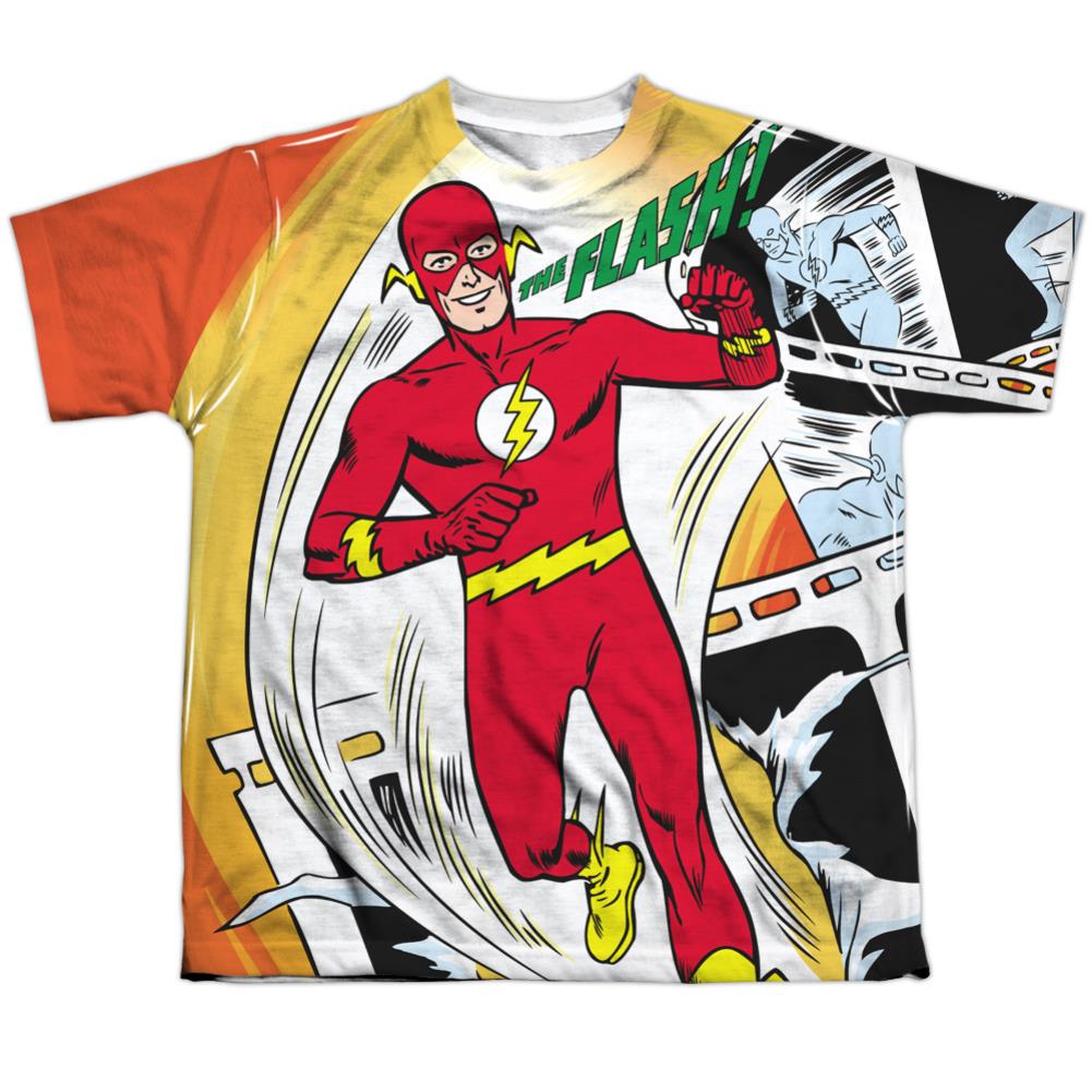 Justice League Of America Filmstrip Youth Regular Fit Poly Short-Sleeve T-Shirt