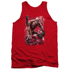 Justice League Of America Finished Men's 18/1 Cotton Tank Top