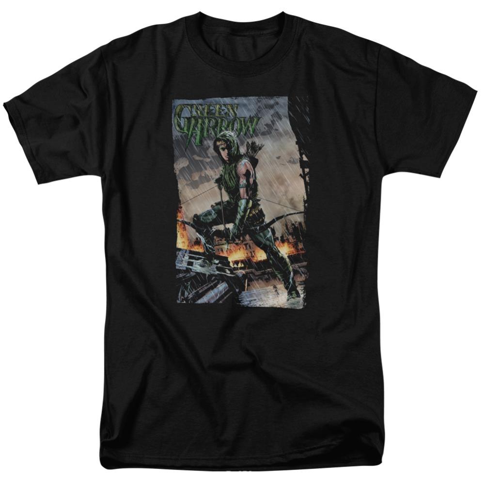 Justice League Of America Fire And Rain Men's 18/1 Cotton Short-Sleeve T-Shirt